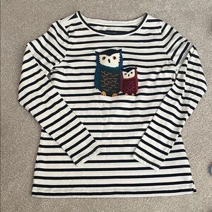 Talbots Striped Owl Shirt